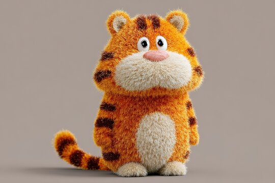 toy tiger cub on the floor