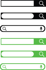 Obraz premium Search Bar and Search Button Illustration