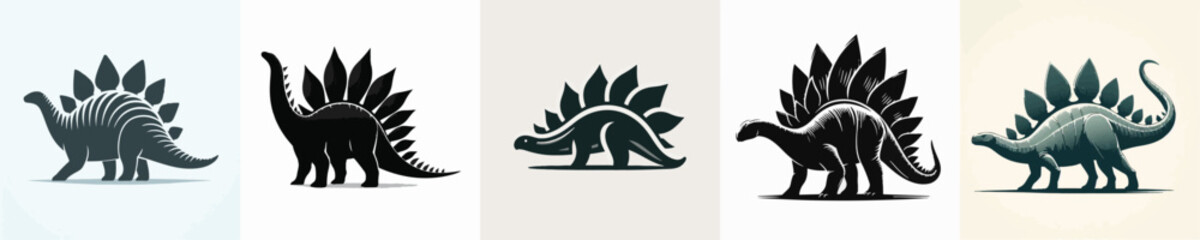 Stegosaurus Silhouette Vector Illustration © Fajar