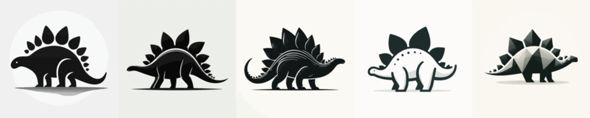 Stegosaurus Silhouette Vector Illustration © Fajar
