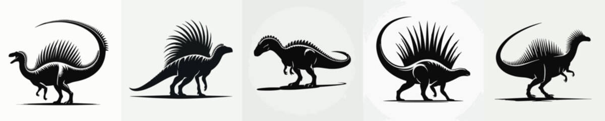 Kentrosaurus Silhouette Vector Illustration © Fajar
