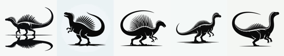 Kentrosaurus Silhouette Vector Illustration © Fajar