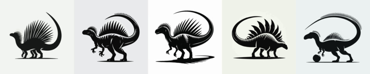 Kentrosaurus Silhouette Vector Illustration © Fajar