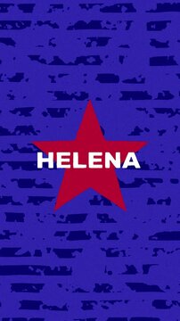 Helena text - United States USA Colors Effect Glitch
