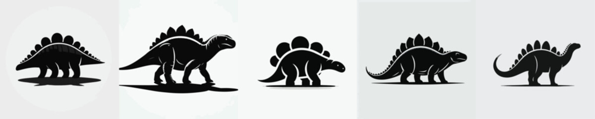 Ankylosaurus Silhouette Vector Illustration © Fajar