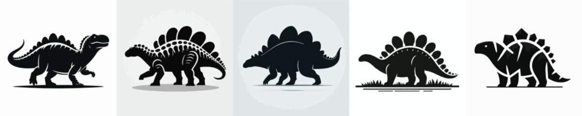 Ankylosaurus Silhouette Vector Illustration © Fajar
