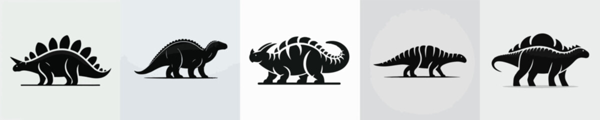 Ankylosaurus Silhouette Vector Illustration © Fajar