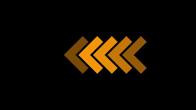 Arrow swipe up animation, swipe arrow up direction on black background.