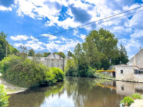 Street view of Milly la Foret in France