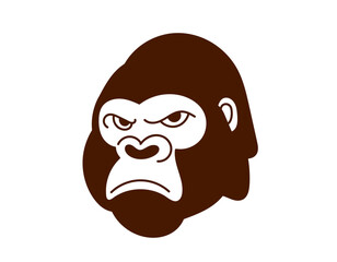 gorilla head with angry face © muhammad