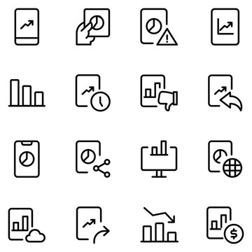 Collection of Basic Sun Protection Related Vector Line Icons. Contains Icons like Financial Performance Analysis Illustration with Business Growth Charts and more. Editable stroke. 48x48 pixels