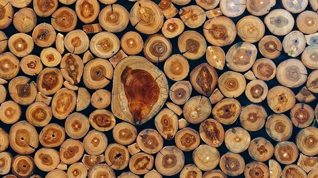 A beautifully arranged collection of timbers.