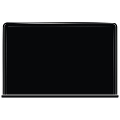 Obraz premium School blackboard chalkboard silhouette vector illustration for education concept line art.