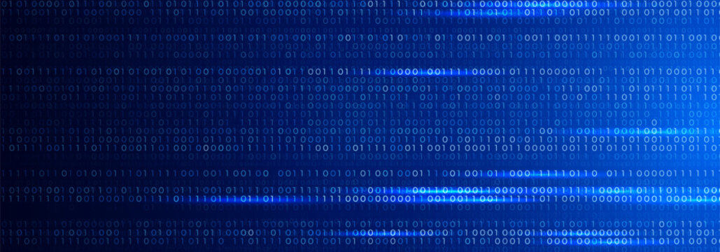 Cyber Security Digital Data Binary Network, Secure Code Stream, Encryption Matrix, Cloud Infrastructure, Analytics Pipeline, Technology Background. Vector Illustration.