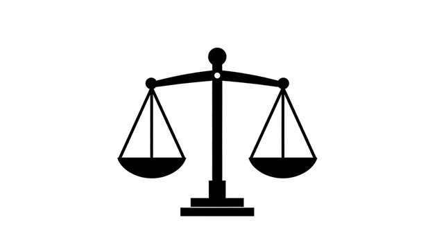 Scales of justice balance equality.