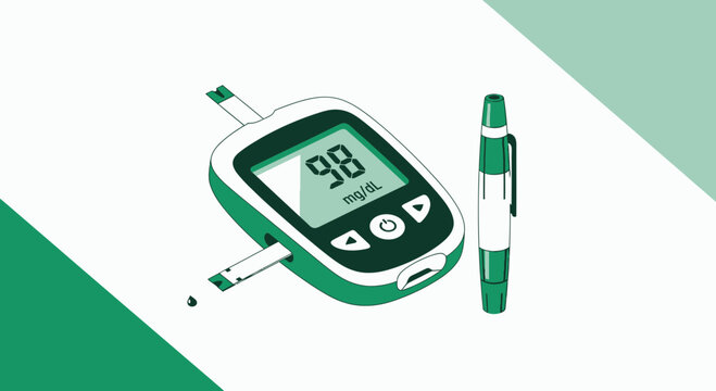 Glucose Meter And Lancets For Diabetes Management Monitoring