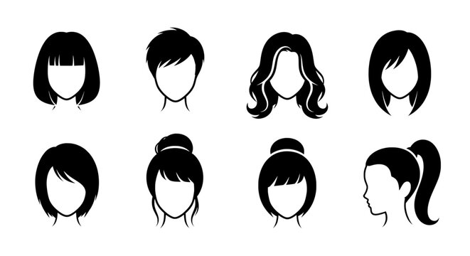 Asian Women&rsquo;s Hairstyles Collection &ndash; Hair Silhouettes