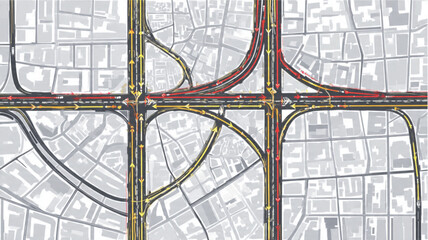 Interchange Highway Road Traffic System. © Fuck