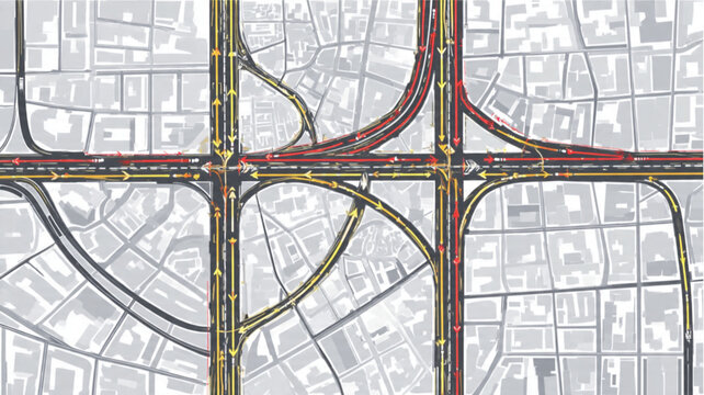 Interchange Highway Road Traffic System.