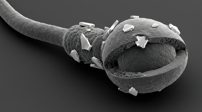 Impact Of Microplastic Contamination On Male Reproductive Health Ion-Abrasion Scanning Electron Micrograph