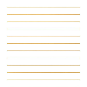 Gold writing lines.