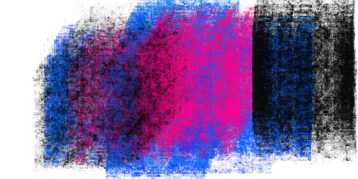 Abstract Magenta Blue Black Gradient | Rough Grainy Textured Overlapping Color Fields with Dynamic Artistic Motion Effect on Transparent Background for Creative Design Projects