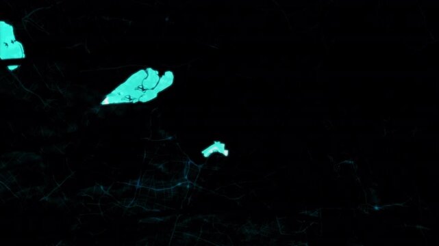 Bioluminescent glowing plankton in dark ocean water, neon turquoise sea sparkles at night, magical bioluminescence light effect in waves isolated on Transparent Background