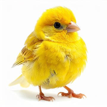 Fife Canary (Serinus canaria). Isolated. Bird nature 
