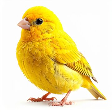 Fife Canary (Serinus canaria). Isolated. 