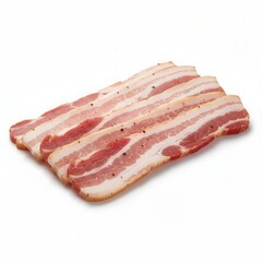 Obraz premium Sliced bacon ready for cooking and preparing delicious meals in kitchen