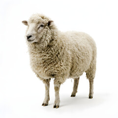 Fototapeta premium Sheep Standing Looking Camera