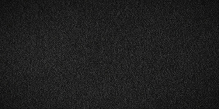 A dark macro closeup reveals the rough structure of a black leather and fabric material texture with a natural fiber pattern design on a gray textile surface backdrop