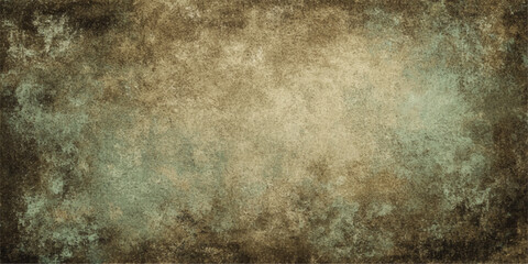 Fototapeta premium Antique aged parchment paper with a worn vintage grunge texture and stained brown pattern provides a blank retro wallpaper backdrop for an ancient textured surface
