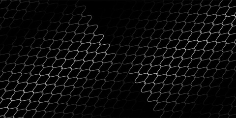 Mesh texture for fishing nets. Seamless pattern for sportswear or soccer goal, volleyball net, basketball hoop, hockey, athletics. Abstract net black background for sports © Yanto