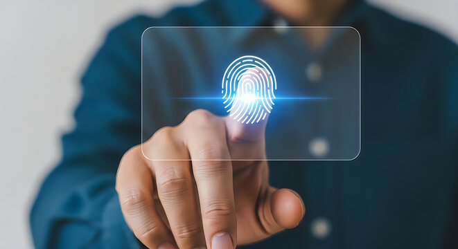 Biometric authentication with fingerprint scanning technology