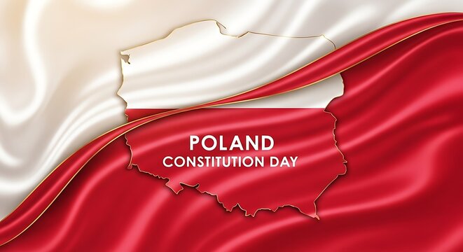 Poland Constitution Day flag design