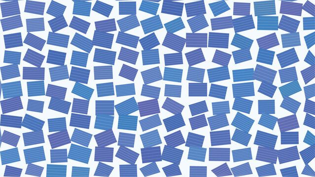 Seamless blue irregular mosaic tile pattern, playful abstract geometric repeat background for wallpaper, fabric, wrapping paper, stationery, nursery decor and surface design printable design