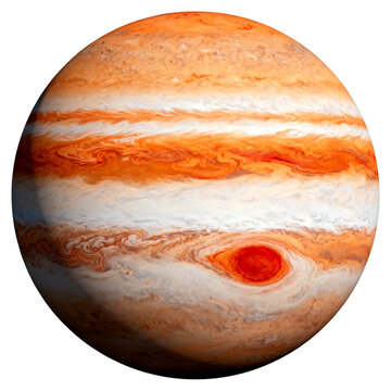 [Transparent Background PNG]Realistic High Resolution View of the Planet Jupiter