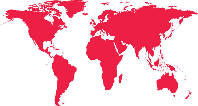 premium Global Map, World Map, Pink, Vector, Illustration, Flat Design, Geographic Map vector illustration