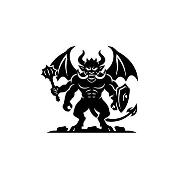 Ei chobiti ekta black vector icon style-e toiri kora hoyechhe. Eti ekta rakkhosh-er minimalist design, jekhane simple shapes ebong clean cuts bebohar kora hoyechhe. Chobite high contrast thakar karone