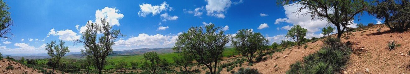 Fototapeta premium Panorama view of nature of Morocco 