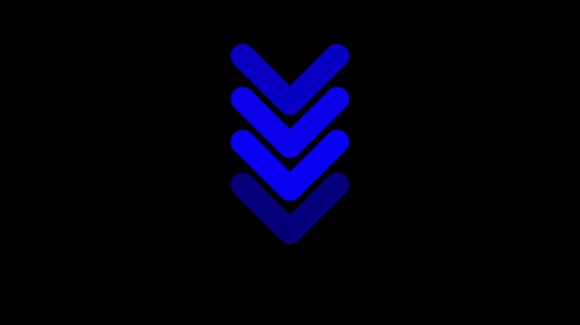 
Swipe down Sticker animation motion graphic with black Background. 4k video