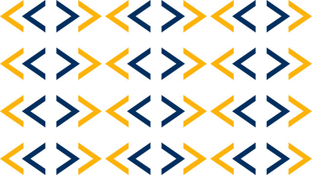 Abstract Blue Yellow Chevron Pattern