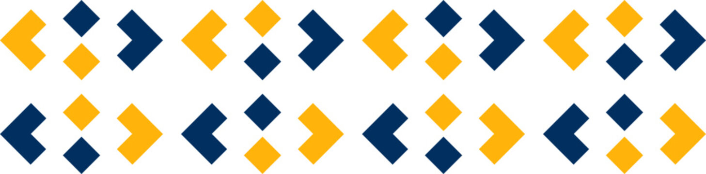 Abstract blue yellow chevron background