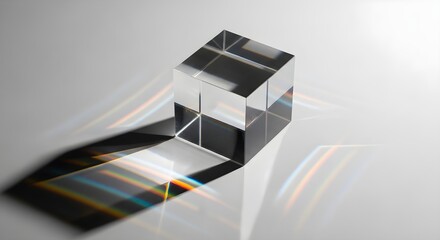 Fototapeta premium Prism refracting light spectrum colors.