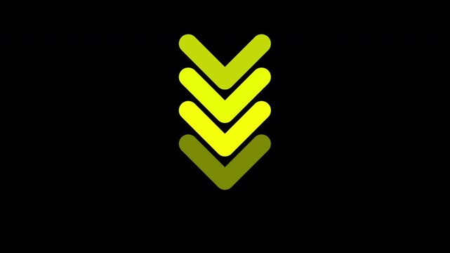 yellow Dynamic swipe futuristic animation