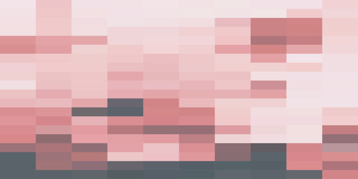 Abstract geometric pattern with various shades of pink and grey rectangles.