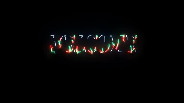 neon sign welcome