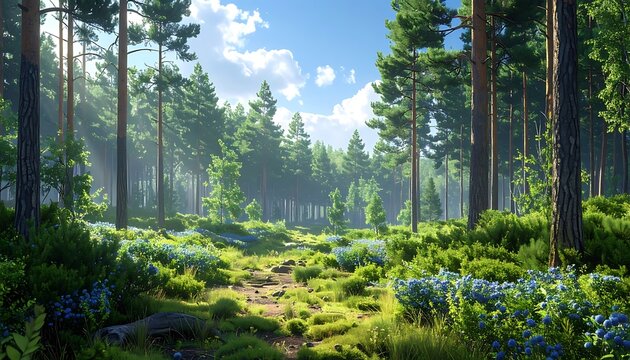 Sunny forest path (1)