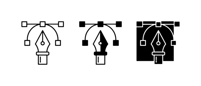 Vector Pen Tool Icons, Graphic Design Tools, Digital Art Creation, Vector Graphics, Illustration Software, Creative Process, Design Elements